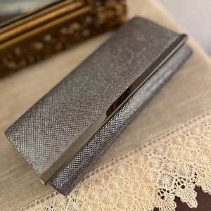 Evening silver clutch